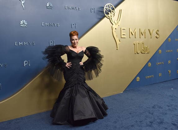 Lisa Ann Walter arrives for the 78th annual Primetime Emmy Awards at the Peacock Theater in Los Angeles on Monday, September 14, 2026.  LAP20260914731 CHRISxCHEW