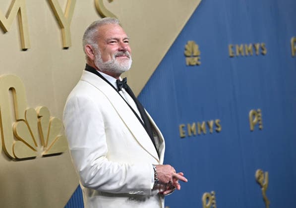 R. Scott Gemmill arrives for the 78th annual Primetime Emmy Awards at the Peacock Theater in Los Angeles on Monday, September 14, 2026.  LAP20260914739 CHRISxCHEW