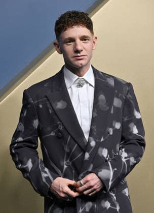 Chris Perfetti arrives for the 78th annual Primetime Emmy Awards at the Peacock Theater in Los Angeles on Monday, September 14, 2026.  LAP20260914749 CHRISxCHEW