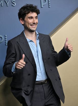 Julian Shapiro-Barnum arrives for the 78th annual Primetime Emmy Awards at the Peacock Theater in Los Angeles on Monday, September 14, 2026.  LAP20260914784 CHRISxCHEW