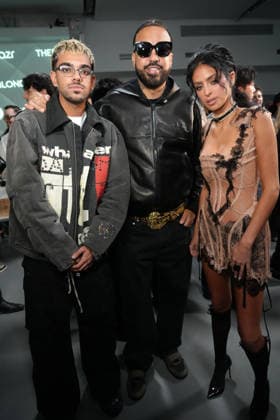 September 14, 2026, New York, Ny, USA: MIKYLE RAFIQ, FRENCH MONTANA and CAMILLA ARAUJO attend The Blonds SS27 20th Anniversary Runway Show,.641 West 42 St, NYC.September 14, 2026. . The Blonds SS27 20th Anniversary Runway Show,.641 West 42 St, NYC.September 14, 2026. New York USA - ZUMAms4_ 20260914_faf_ms4_009 Copyright: xSoniaxMoskowitzxGordonx