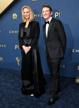 Lisa Kudro and Michael Patrick King arrive for the 78th annual Primetime Emmy Awards at the Peacock Theater in Los Angeles on Monday, September 14, 2026.  LAP20260914869 JohnxMcCoy