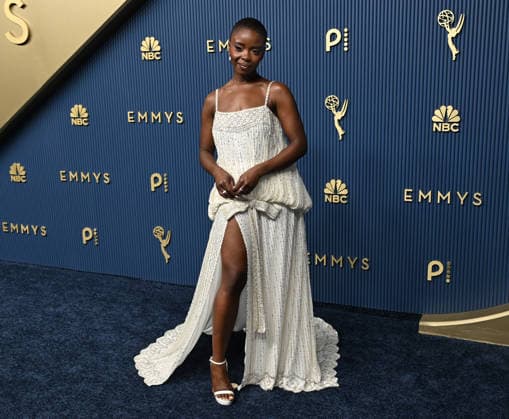 Joy Sunday arrives for the 78th annual Primetime Emmy Awards at the Peacock Theater in Los Angeles on Monday, September 14, 2026.  LAP20260914888 JohnxMcCoy