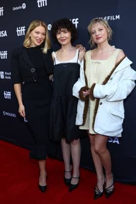 Lea Seydoux, Marie Kreutzer, Jella Haase at arrivals for GENTLE MONSTER Premiere at the Toronto International Film Festival (TIFF) 2026, Royal Alexandra Theatre, Toronto, ON, September 14, 2026. Photo By: JA Everett Collection GENTLE MONSTER Premiere at the Toronto International Film Festival (TIFF) 2026 PUBLICATIONXNOTxINxCANxCHNxFRAxITAxJPNxNORxPOLxRUSxESPxUKxUSA