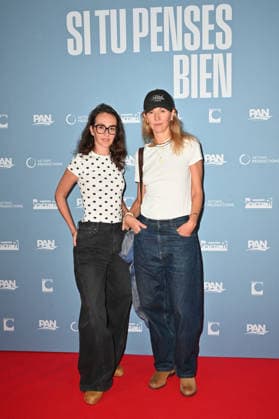 Si Tu Penses Bien Premiere - Paris Journalist Lauren Bastide and guest attending the premiere of the movie ‘Si tu penses bien’, held at MK2 Quai de Loire cinema, in Paris, France, on September 14th, 2026. Photo by Mireille Ampilhac ABACAPRESS.COM Paris France  Copyright: xAmpilhacxMireille ABACAx