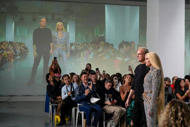 The Blonds Spring 2027 Runway at New York Fashion Week David Blond, Phillippe Blond during The Blonds Spring 2027 and The Blonds 20th Anniversary, held at 643 West 42nd Street in New York City, Monday September 14, 2026. Photography by Jennifer Graylock, Credit:JENNIFER GRAYLOCK Avalon United States, New York, New York, 643 West 42nd Street  Copyright: xJENNIFERxGRAYLOCKx xAvalonx 1134745132