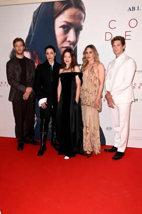 Alexander Fehling, Haley Louise Jones, Hannah Herzsprung, Lena Stahl, and Damian Hardung at the premiere of the movie *Corpus Delicti* at the Delphi Filmpalast in Berlin, September 14, 2026 Foto:xN.xKubelkax xFuturexImagex corpus_6950