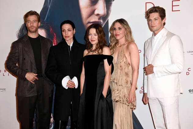 Alexander Fehling, Haley Louise Jones, Hannah Herzsprung, Lena Stahl, and Damian Hardung at the premiere of the movie *Corpus Delicti* at the Delphi Filmpalast in Berlin, September 14, 2026 Foto:xN.xKubelkax xFuturexImagex corpus_6953
