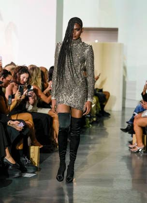 The Blonds Spring 2027 Runway at New York Fashion Week A model walks the runway during The Blonds Spring 2027 and The Blonds 20th Anniversary at New York Fashion Week, held at 643 West 42nd Street in New York City, Monday September 14, 2026. Photography by Jennifer Graylock, Credit:JENNIFER GRAYLOCK Avalon United States, New York, New York, 643 West 42nd Street  Copyright: xJENNIFERxGRAYLOCKx xAvalonx 1134743954