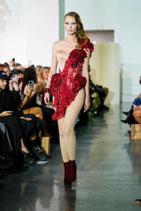 The Blonds Spring 2027 Runway at New York Fashion Week A model walks the runway during The Blonds Spring 2027 and The Blonds 20th Anniversary at New York Fashion Week, held at 643 West 42nd Street in New York City, Monday September 14, 2026. Photography by Jennifer Graylock, Credit:JENNIFER GRAYLOCK Avalon United States, New York, New York, 643 West 42nd Street  Copyright: xJENNIFERxGRAYLOCKx xAvalonx 1134744052