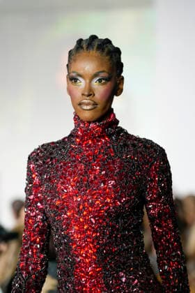 The Blonds Spring 2027 Runway at New York Fashion Week A model walks the runway during The Blonds Spring 2027 and The Blonds 20th Anniversary at New York Fashion Week, held at 643 West 42nd Street in New York City, Monday September 14, 2026. Photography by Jennifer Graylock, Credit:JENNIFER GRAYLOCK Avalon United States, New York, New York, 643 West 42nd Street  Copyright: xJENNIFERxGRAYLOCKx xAvalonx 1134744200