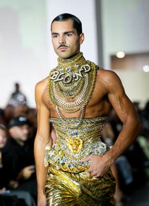 The Blonds Spring 2027 Runway at New York Fashion Week A model walks the runway during The Blonds Spring 2027 and The Blonds 20th Anniversary at New York Fashion Week, held at 643 West 42nd Street in New York City, Monday September 14, 2026. Photography by Jennifer Graylock, Credit:JENNIFER GRAYLOCK Avalon United States, New York, New York, 643 West 42nd Street  Copyright: xJENNIFERxGRAYLOCKx xAvalonx 1134744534
