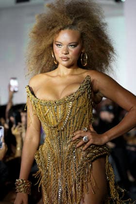 The Blonds Spring 2027 Runway at New York Fashion Week A model walks the runway during The Blonds Spring 2027 and The Blonds 20th Anniversary at New York Fashion Week, held at 643 West 42nd Street in New York City, Monday September 14, 2026. Photography by Jennifer Graylock, Credit:JENNIFER GRAYLOCK Avalon United States, New York, New York, 643 West 42nd Street  Copyright: xJENNIFERxGRAYLOCKx xAvalonx 1134744568