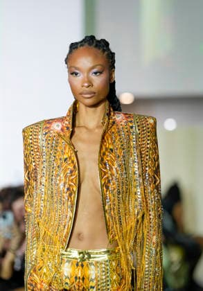 The Blonds Spring 2027 Runway at New York Fashion Week A model walks the runway during The Blonds Spring 2027 and The Blonds 20th Anniversary at New York Fashion Week, held at 643 West 42nd Street in New York City, Monday September 14, 2026. Photography by Jennifer Graylock, Credit:JENNIFER GRAYLOCK Avalon United States, New York, New York, 643 West 42nd Street  Copyright: xJENNIFERxGRAYLOCKx xAvalonx 1134744676