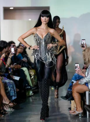 The Blonds Spring 2027 Runway at New York Fashion Week A model walks the runway during The Blonds Spring 2027 and The Blonds 20th Anniversary at New York Fashion Week, held at 643 West 42nd Street in New York City, Monday September 14, 2026. Photography by Jennifer Graylock, Credit:JENNIFER GRAYLOCK Avalon United States, New York, New York, 643 West 42nd Street  Copyright: xJENNIFERxGRAYLOCKx xAvalonx 1134744885