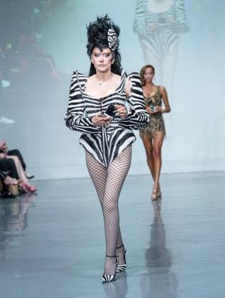 September 14, 2026, Bronx, New York, USA: Susanne Bartsch walks runway for The Blonds 20th Anniversary by David and Phillipe Blond presented by Motorola Razr Spring Summer 27 fashion show during SS27 FW at Lavan in New York, NY on September 15, 2026. Bronx USA  - ZUMAr339 20260914_znp_r339_017 Copyright: xLevxRadinx