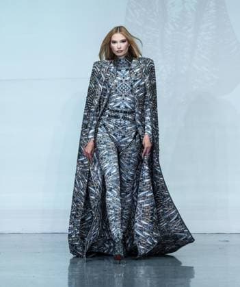 September 14, 2026, Bronx, New York, USA: A model walks runway for The Blonds 20th Anniversary by David and Phillipe Blond presented by Motorola Razr Spring Summer 27 fashion show during SS27 FW at Lavan in New York, NY on September 15, 2026. Bronx USA  - ZUMAr339 20260914_znp_r339_042 Copyright: xLevxRadinx