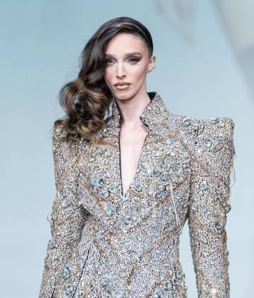 September 14, 2026, Bronx, New York, USA: A model walks runway for The Blonds 20th Anniversary by David and Phillipe Blond presented by Motorola Razr Spring Summer 27 fashion show during SS27 FW at Lavan in New York, NY on September 15, 2026. Bronx USA  - ZUMAr339 20260914_znp_r339_058 Copyright: xLevxRadinx