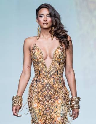 September 14, 2026, Bronx, New York, USA: A model walks runway for The Blonds 20th Anniversary by David and Phillipe Blond presented by Motorola Razr Spring Summer 27 fashion show during SS27 FW at Lavan in New York, NY on September 15, 2026. Bronx USA  - ZUMAr339 20260914_znp_r339_064 Copyright: xLevxRadinx