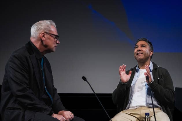 Mark Kermode and Nick Mohammed on stage at Mark Kermode In 3D on Monday 14 September 2026 Mark Kermode And Nick Mohammed on stage at Mark Kermode In 3D on Monday 14 September 2026 at BFI Southbank, London. ., Credit:Julie Edwards Avalon  Copyright: xJuliexEdwardsx xAvalonx 1134791404