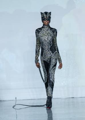 September 14, 2026, Bronx, New York, USA: A model walks runway for The Blonds 20th Anniversary by David and Phillipe Blond presented by Motorola Razr Spring Summer 27 fashion show during SS27 FW at Lavan in New York, NY on September 15, 2026. Bronx USA  - ZUMAr339 20260914_znp_r339_073 Copyright: xLevxRadinx