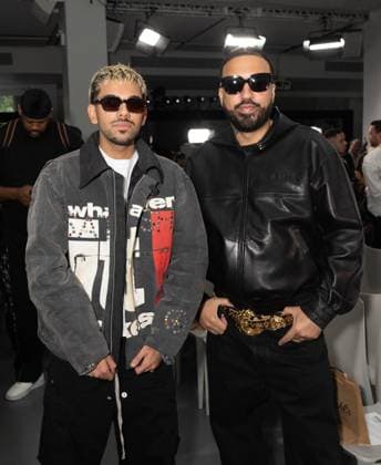 September 14, 2026, Bronx, New York, USA: Mikyle Rafiq, French Montana attend runway for The Blonds 20th Anniversary by David and Phillipe Blond presented by Motorola Razr Spring Summer 27 fashion show during SS27 FW at Lavan in New York, NY on September 15, 2026. Bronx USA  - ZUMAr339 20260914_znp_r339_137 Copyright: xLevxRadinx