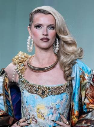 September 14, 2026, Bronx, New York, USA: Sophie Longford walks runway for The Blonds 20th Anniversary by David and Phillipe Blond presented by Motorola Razr Spring Summer 27 fashion show during SS27 FW at Lavan in New York, NY on September 15, 2026. Bronx USA  - ZUMAr339 20260914_znp_r339_183 Copyright: xLevxRadinx