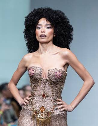 September 14, 2026, Bronx, New York, USA: A model walks runway for The Blonds 20th Anniversary by David and Phillipe Blond presented by Motorola Razr Spring Summer 27 fashion show during SS27 FW at Lavan in New York, NY on September 15, 2026. Bronx USA  - ZUMAr339 20260914_znp_r339_187 Copyright: xLevxRadinx