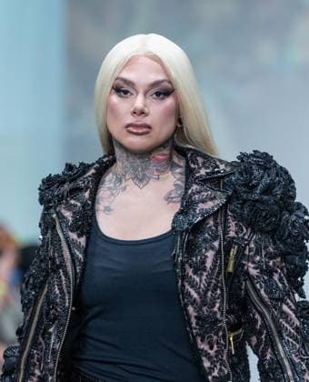 September 14, 2026, Bronx, New York, USA: Snow Tha Product walks runway for The Blonds 20th Anniversary by David and Phillipe Blond presented by Motorola Razr Spring Summer 27 fashion show during SS27 FW at Lavan in New York, NY on September 15, 2026. Bronx USA  - ZUMAr339 20260914_znp_r339_213 Copyright: xLevxRadinx