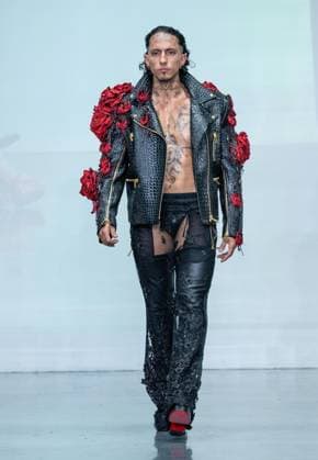 September 14, 2026, Bronx, New York, USA: A model walks runway for The Blonds 20th Anniversary by David and Phillipe Blond presented by Motorola Razr Spring Summer 27 fashion show during SS27 FW at Lavan in New York, NY on September 15, 2026. Bronx USA  - ZUMAr339 20260914_znp_r339_217 Copyright: xLevxRadinx