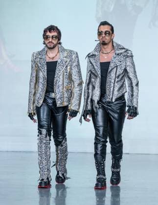 September 14, 2026, Bronx, New York, USA: A model walks runway for The Blonds 20th Anniversary by David and Phillipe Blond presented by Motorola Razr Spring Summer 27 fashion show during SS27 FW at Lavan in New York, NY on September 15, 2026. Bronx USA  - ZUMAr339 20260914_znp_r339_226 Copyright: xLevxRadinx