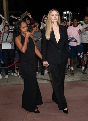 Celebrities outside the New York special film screening for Without Blood at the Village East Cinemas Featuring: Zahara Jolie, Angelina Jolie Where: New York, New York, United States When: 14 Sep 2026 Credit: Janet Mayer INSTARimages.com EDITORIAL USE ONLY. NOT FOR USE BY NEWSPAPERS BASED IN THE UK. Copyright: xx instar56020292