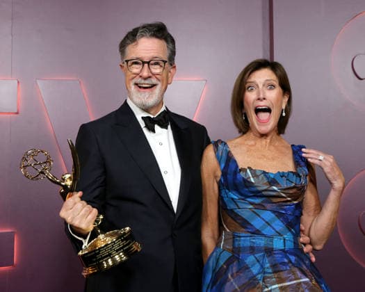 USA - 2026 Apple TV Post Emmy Party - Los Angeles LOS ANGELES - SEP 14: Stephen Colbert, Evelyn McGee Colbert at the 2026 Apple TV Post Emmy Party at the NYA Studios on September 14, 2026 in Los Angeles, CA Los Angeles CA USA  Copyright: xKathyxHutchinsx xHutchinsxPhotox