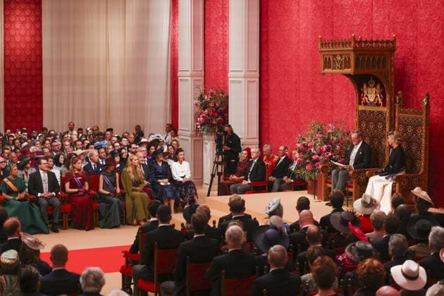 Den Haag, The Netherlands, 2026-09-15 13:21:53 THE HAGUE, 15-09-2026, Royal Theatre King Willem Alexander during the reading of the Speech from the Throne in the Royal Theatre to members of the First and Second Chambers of Parliament. PHOTO: NLBEELD Wesley de Wit Credit: NL Beeld Patrick van Emst  Copyright: xx x