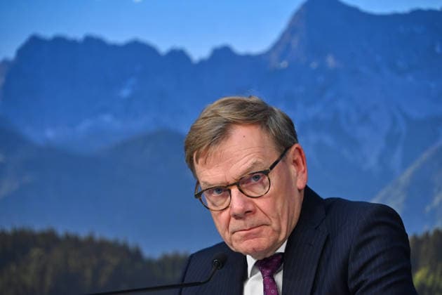 Johann Wadephul, Federal Minister of Foreign Affairs, single frame, cropped image, portrait, press conference following a meeting of the Council of Ministers at the Prinz Carl Palais in Munich on September 15, 2026
