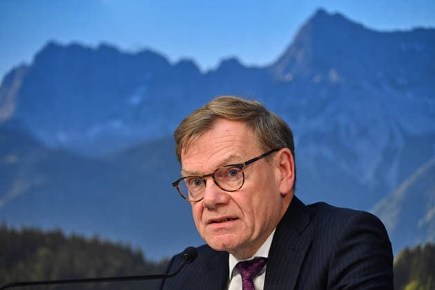 Johann Wadephul, Federal Minister of Foreign Affairs, single frame, cropped shot, portrait, press conference following a meeting of the Council of Ministers at the Prinz Carl Palais in Munich on September 15, 2026