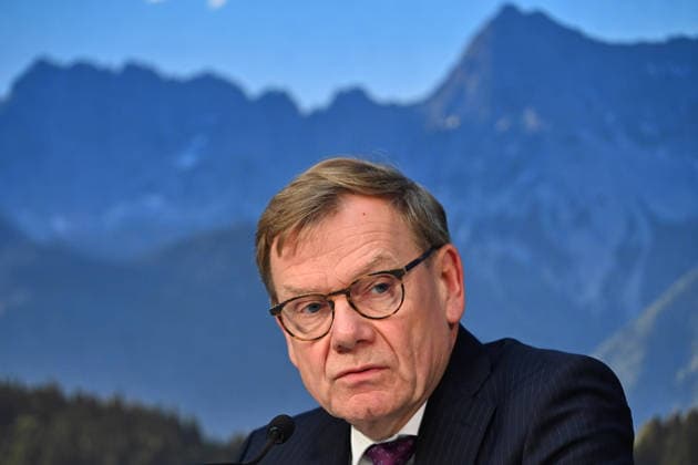 Johann Wadephul, Federal Minister of Foreign Affairs; single frame, cropped image, portrait; press conference following a meeting of the Council of Ministers at the Prinz Carl Palais in Munich on September 15, 2026