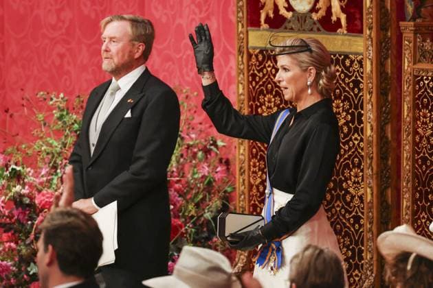 Den Haag, The Netherlands, 2026-09-15 13:41:47 THE HAGUE, 15-09-2026, Royal Theatre. King Willem-Alexander during the reading of the Speech from the Throne in the Royal Theatre to members of the First and Second Chambers. PHOTO: NLBEELD Wesley de Wit. In the photo: King Willem-Alexander, Queen Maxima of the Netherlands Credit: NL Beeld Patrick van Emst  Copyright: xx x