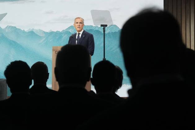 September 15, 2026, Toronto, On, Canada: Prime Minister Mark Carney delivers opening remarks during the start of the second day at the 2026 Canada Investment Summit in Toronto, on Tuesday, Sept. 15, 2026. Toronto Canada  - ZUMAc35_ 20260915_zaf_c35_007 Copyright: xNathanxDenettex