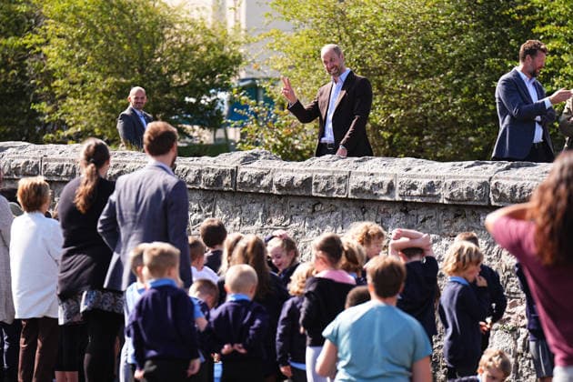 . 15 09 2026. Princetown, United Kingdom. Prince William, the Prince of Wales, during a visit to Princetown in Dartmoor, United Kingdom, to launch the new Princetown Community Fund.  xPoolx xi-Imagesx IIM-27006-0029