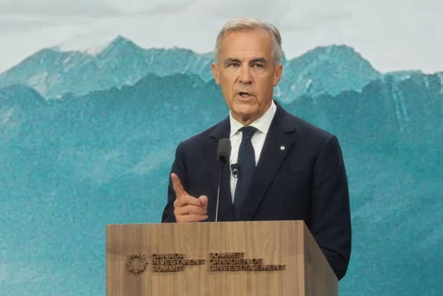 September 15, 2026, Toronto, On, Canada: Prime Minister Mark Carney delivers opening remarks during the start of the second day at the 2026 Canada Investment Summit in Toronto, on Tuesday, Sept. 15, 2026. Toronto Canada  - ZUMAc35_ 20260915_zaf_c35_011 Copyright: xNathanxDenettex