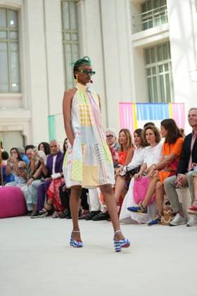 A model wears at collection runway a creation from Agatha Ruiz de la Prada during Pasarela Cibeles Mercedes-Benz Fashion Week Madrid 2026 in Madrid, on Tuesday , 15 September 2026. Cordon Press 