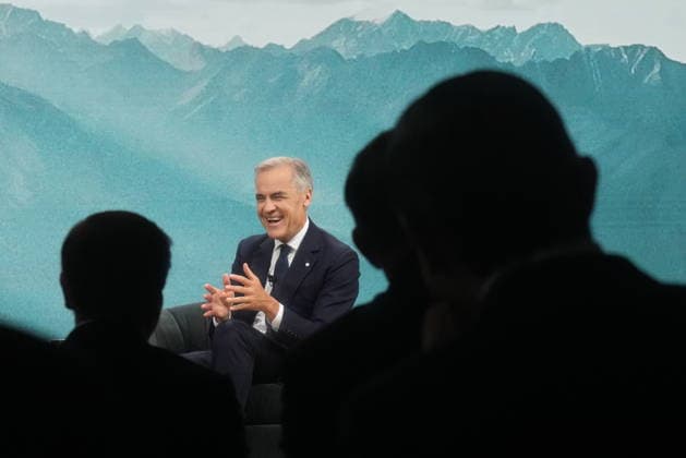 September 15, 2026, Toronto, On, Canada: Prime Minister Mark Carney speaks during a fireside chat with the Chief Executive Officer of PSP Investments, Deborah Orida, in Toronto, on Tuesday, Sept. 15, 2026. Toronto Canada  - ZUMAc35_ 20260915_zaf_c35_017 Copyright: xNathanxDenettex