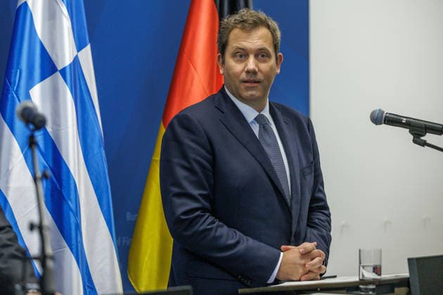 Lars Klingbeil (SPD), Federal Minister of Finance, during a press statement with Eurogroup President Kyriakos Pierrakakis Lars Klingbeil (SPD), Federal Minister of Finance, during a press conference with Eurogroup President Kyriakos Pierrakakis at the Ministry of Finance on September 15, 2026, in Berlin, Berlin, Berlin, Germany, Ministry of Finance