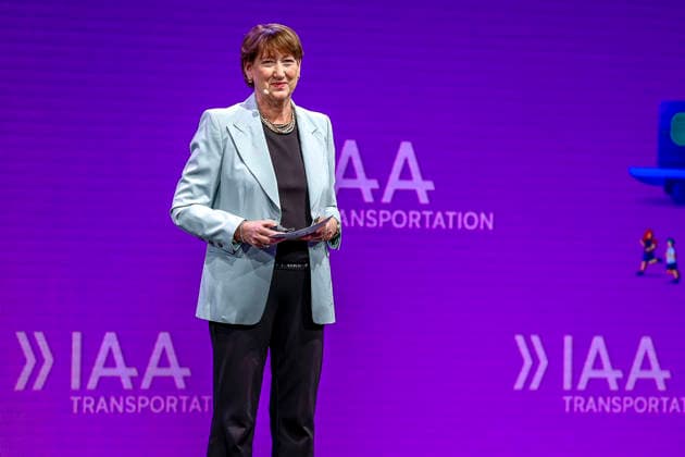 Opening of IAA Transportation 2026 with a tour of the exhibition; opening remarks by Hildegard Müller, President of the German Association of the Automotive Industry (VDA), Hannover; Hannover Messe; Lower Saxony; Hannover Region; Germany