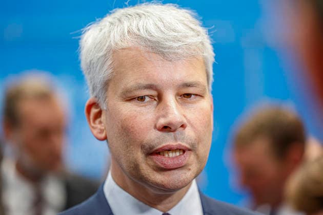 Opening of IAA Transportation 2026 with a tour of the exhibition booths; booth of the Federal Ministry of Transport; Steffen Bilger (CDU), Federal Minister of Transport of the Federal Republic of Germany; Hanover; Hanover Messe; Lower Saxony; Hanover Region; Germany