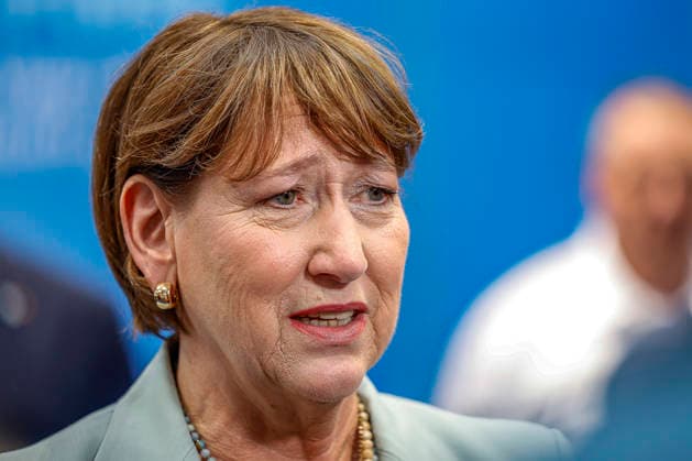 Opening of IAA Transportation 2026 with a tour of the exhibition floor; booth of the Federal Ministry of Transportation; Hildegard Müller, President of the German Association of the Automotive Industry (VDA); Hannover; Hannover Messe; Lower Saxony; Hannover Region; Germany