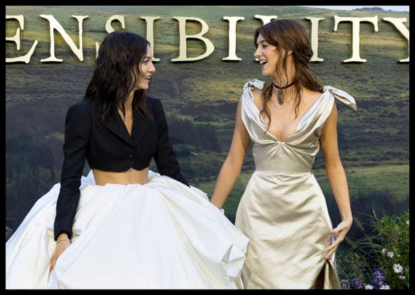 . 15 09 2026. London, United Kingdom. EsmŽ Creed-Miles and Daisy Edgar-Jones at the Sense and Sensibility world premiere in London.  xStephenxLockx xi-Imagesx IIM-27004-0038