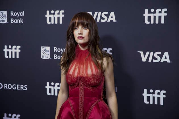 Toronto Canada Kick On Premiere Actress Markella Kavenagh attends the premiere of Kick On in Toronto, Canada, on September 14, 2026. Directed by Nick Kozakis, the Australian action-horror film had its world premiere as part of the Toronto International Film Festival™s Midnight Madness program. Toronto Ontario Canada Copyright: xArashxOskooiex