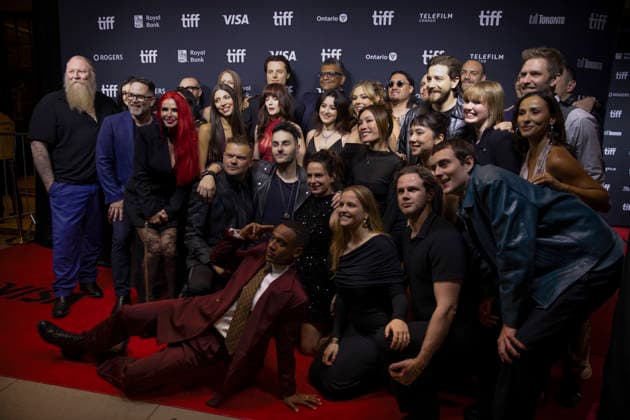 Toronto Canada Kick On Premiere Eddie Baroo, Simon Bell, Liam Kelly, Nikolai Nikolaeff, Nikita Chronis, Markella Kavenagh, Nick Kozakis, Kaitlyn Boye, Caroline Sparrow, Ras-Samuel, Lana Golja, Finola Xie, Tyrone Ngatai, Stephanie Troost, Giuseppe Cassin, Allisa Tsukimori, Bailey Troost, Julian Weeks, Lily Major and Alessandra Merlo attend attend the premiere of Kick On in Toronto, Canada, on September 14, 2026. Directed by Nick Kozakis, the Australian action-horror film had its world premiere as part of the Toronto International Film Festival™s Midnight Madness program. Toronto Ontario Canada Copyright: xArashxOskooiex